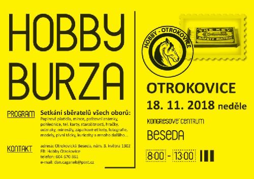 Hobby burza , OTROKOVICE, nedle 18.11.2018 - www.webtrziste.cz